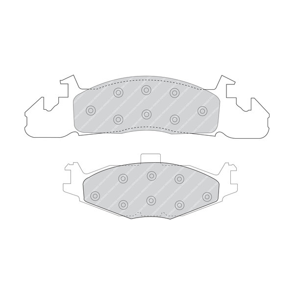 Kit di 4 pastiglie freno FERODO FDB926