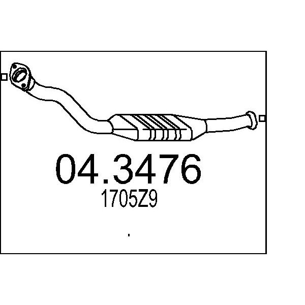 Catalizzatore MTS 04.3476