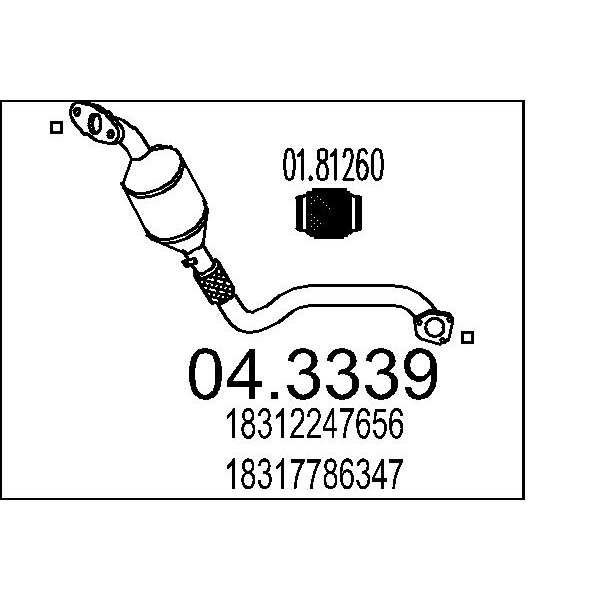 Catalizzatore MTS 04.3339