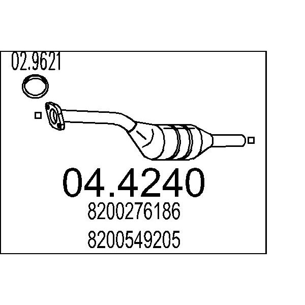 Catalizzatore MTS 04.4240