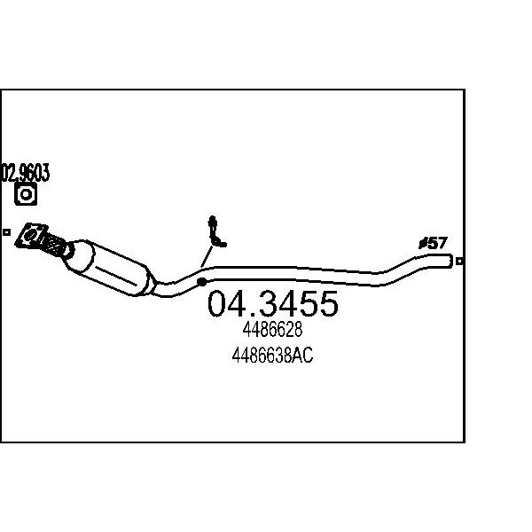 Catalizzatore MTS 04.3455