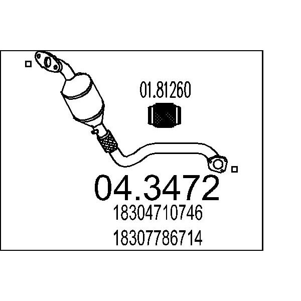 Catalizzatore MTS 04.3472