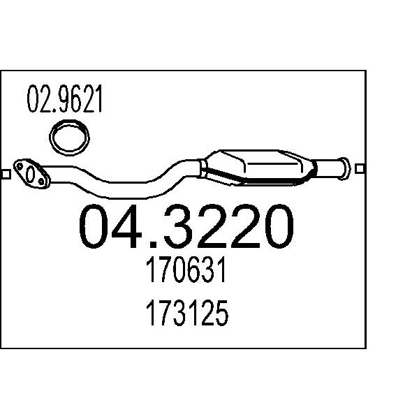 Catalizzatore MTS 04.3220