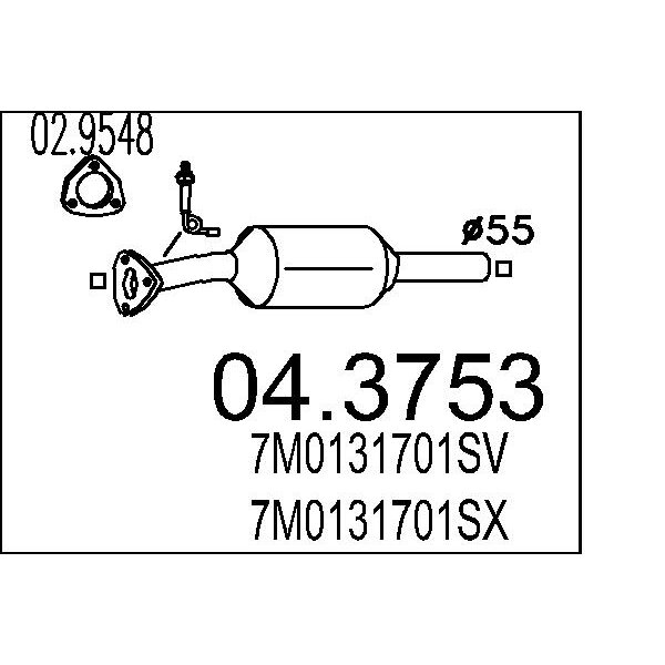 Catalizzatore MTS 04.3753