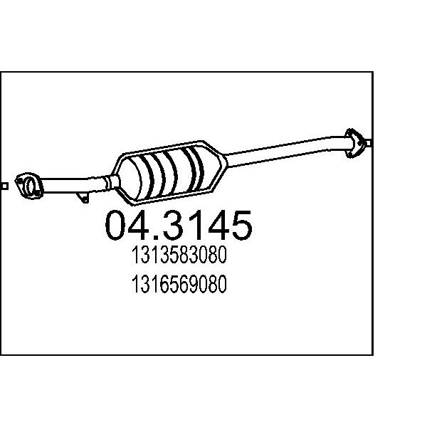 Catalizzatore MTS 04.3145