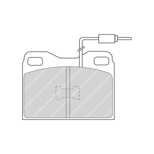 Kit di 4 pastiglie freno FERODO FDB424