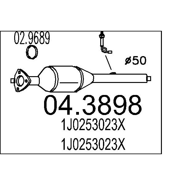 Catalizzatore MTS 04.3898