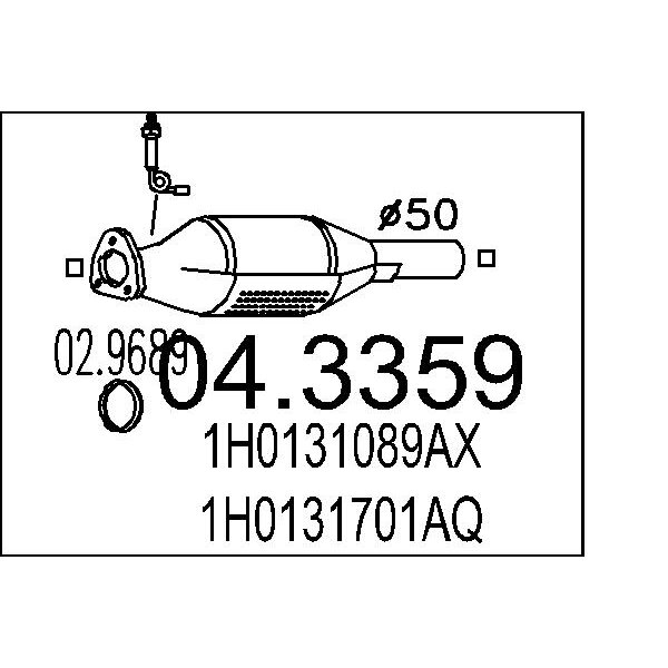 Catalizzatore MTS 04.3359