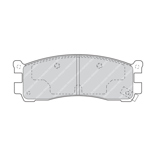 Kit di 4 pastiglie freno FERODO FDB1446