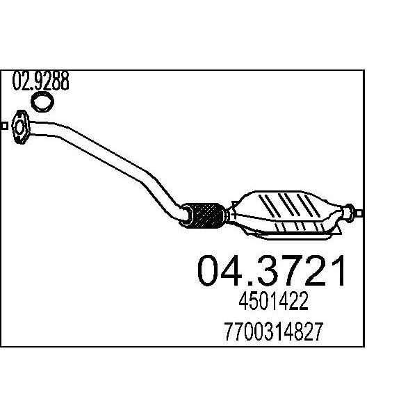 Catalizzatore MTS 04.3721