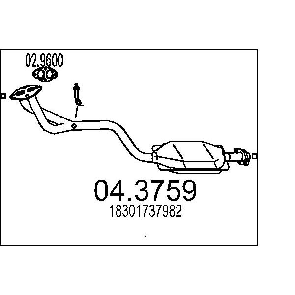 Catalizzatore MTS 04.3759