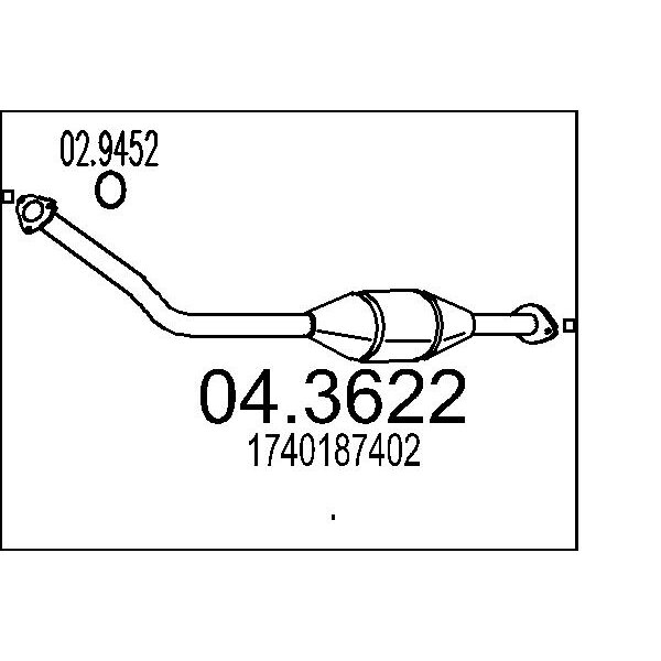 Catalizzatore MTS 04.3622