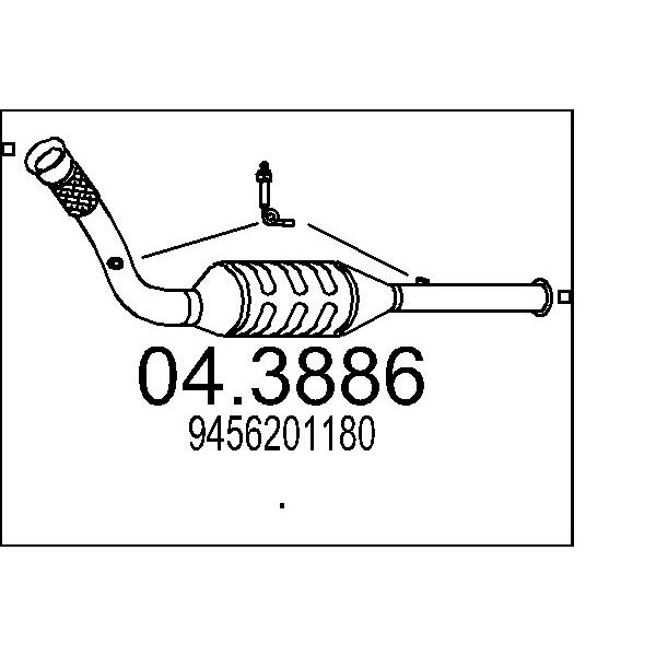 Catalizzatore MTS 04.3886