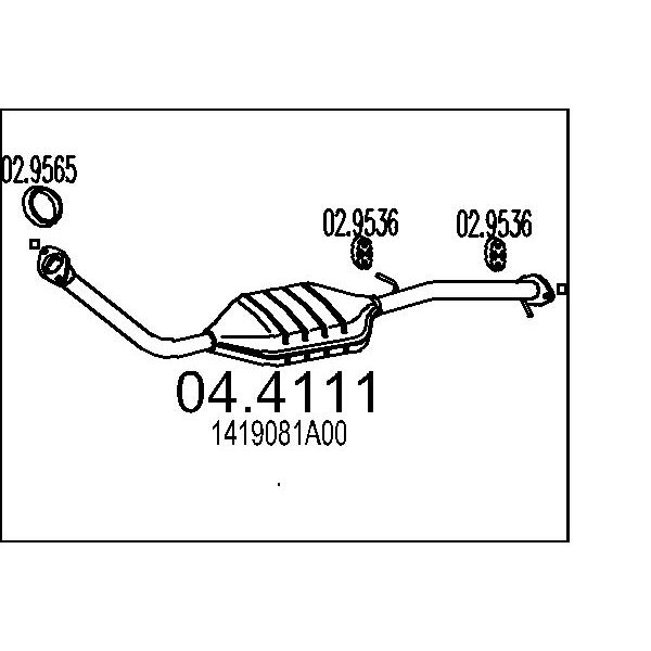 Catalizzatore MTS 04.4111