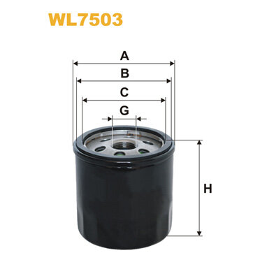 WL7446 WIX FILTERS Filtro olio per HONDA
