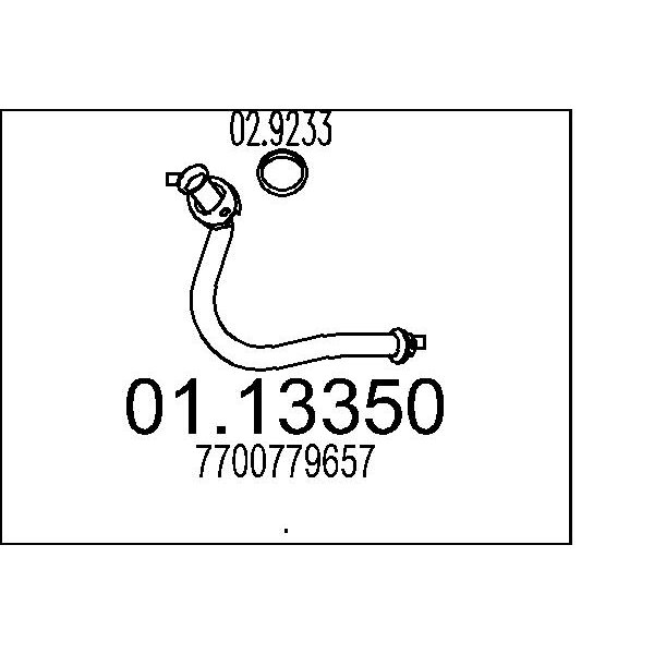 Collettore marmitta MTS 01.13350