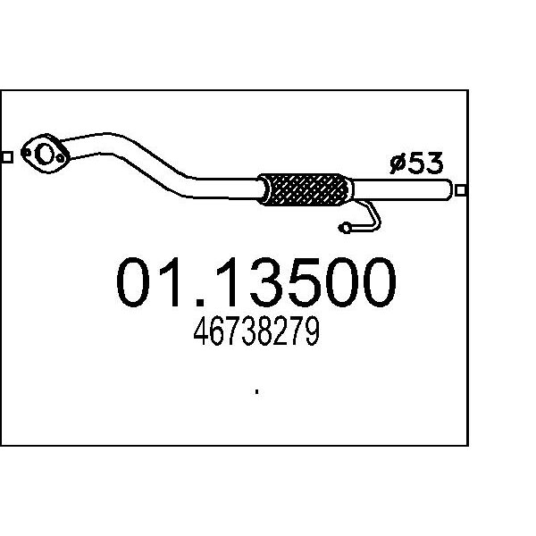 Collettore marmitta MTS 01.13500