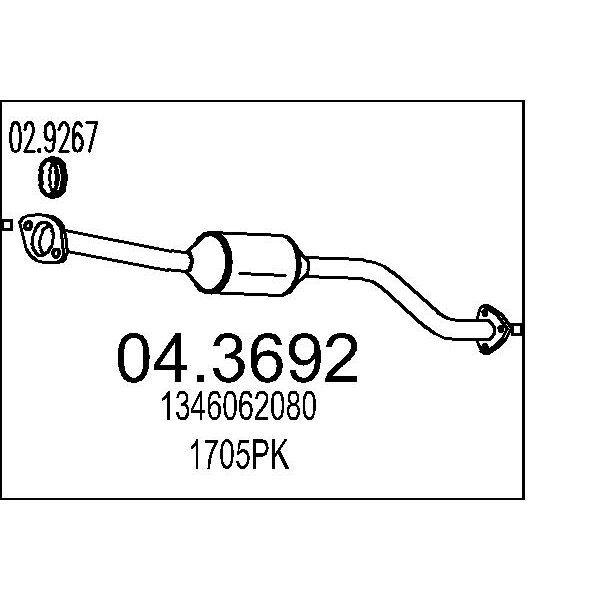 Catalizzatore MTS 04.3692