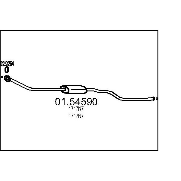 Marmitta centrale MTS 01.54590