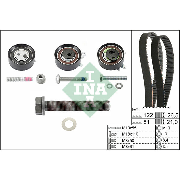 Kit distribuzione INA 530 0484 10