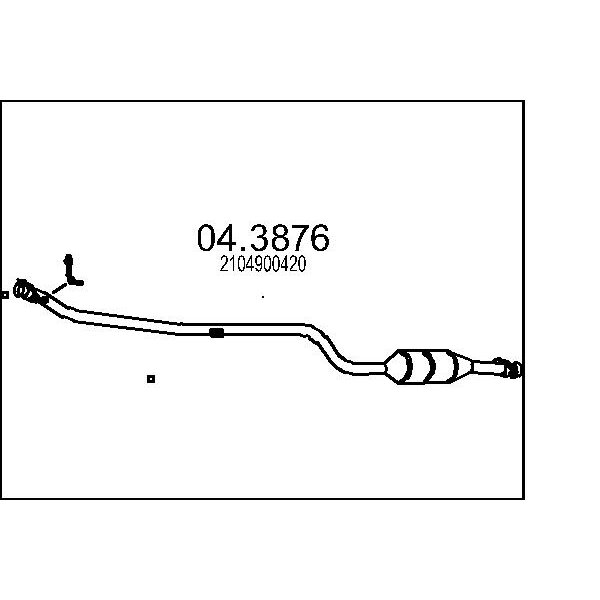 Catalizzatore MTS 04.3876
