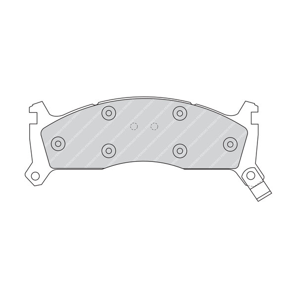 Kit di 4 pastiglie freno FERODO FDB976
