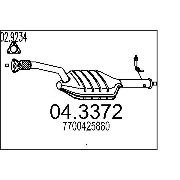 Catalizzatore MTS 04.3372
