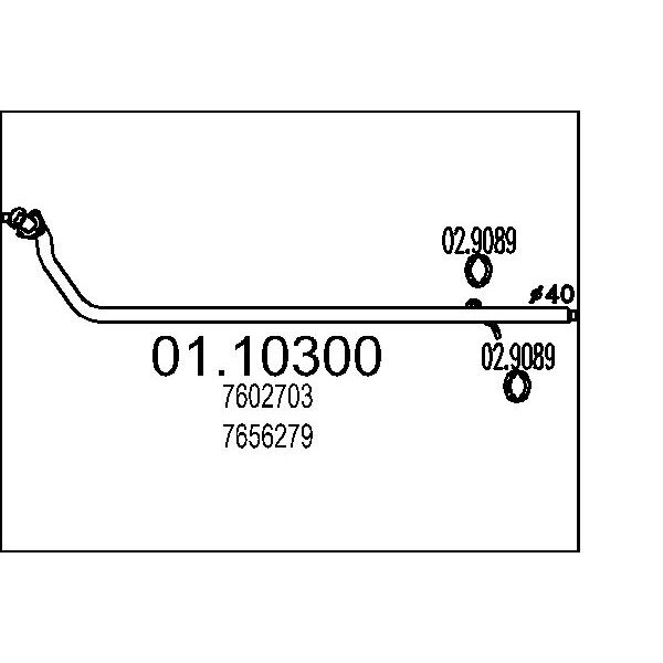 Collettore marmitta MTS 01.10300