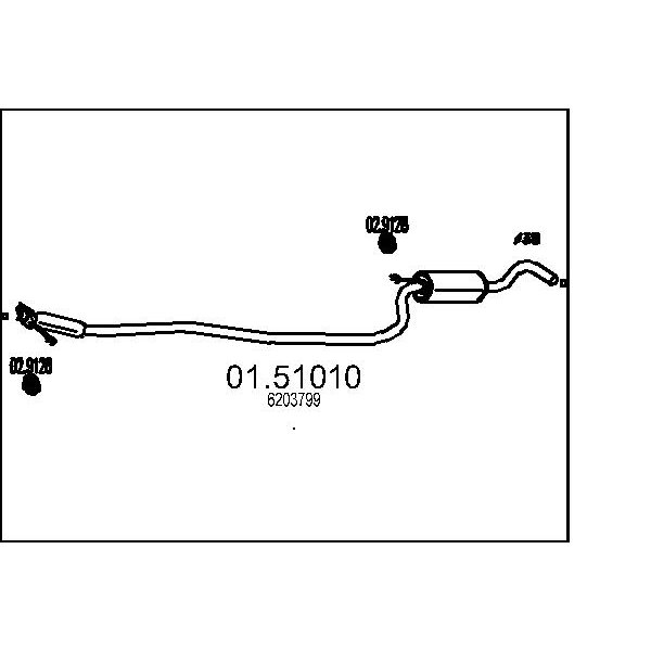 Marmitta centrale MTS 01.51010