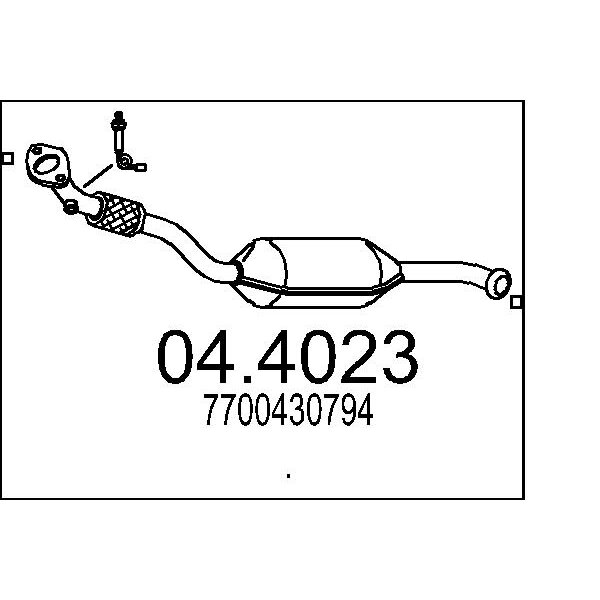 Catalizzatore MTS 04.4023