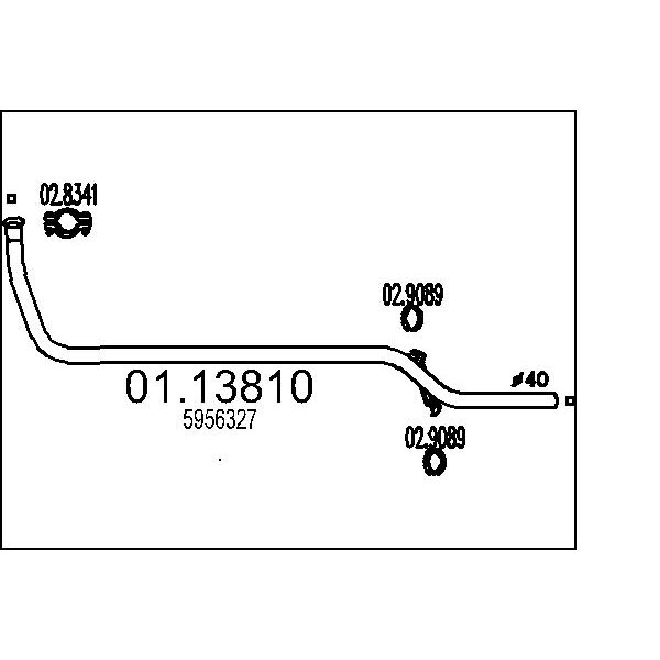 Collettore marmitta MTS 01.13810