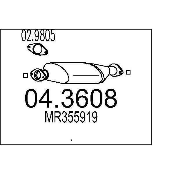 Catalizzatore MTS 04.3608
