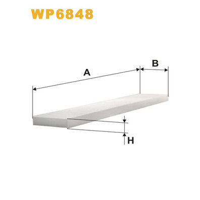 Filtro abitacolo Antipolline WIX FILTERS WP6848