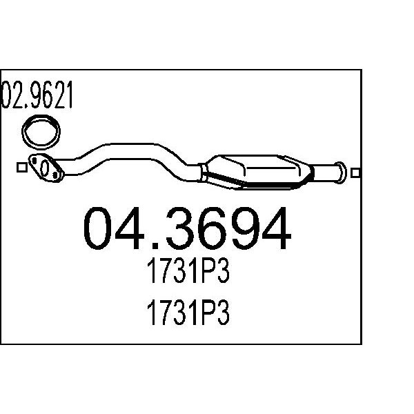 Catalizzatore MTS 04.3694