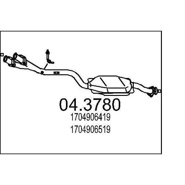 Catalizzatore MTS 04.3780