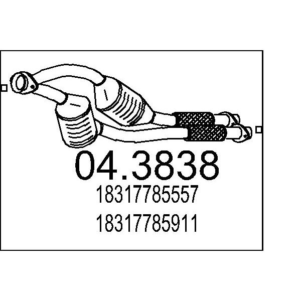 Catalizzatore MTS 04.3838