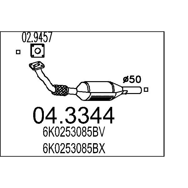 Catalizzatore MTS 04.3344