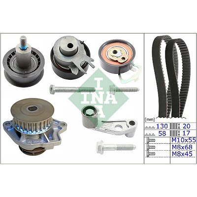 Kit Distribuzione Con Pompa Acqua INA 530 0119 30 - 4