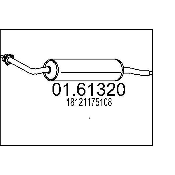 Silenziatore posteriore MTS 01.61320