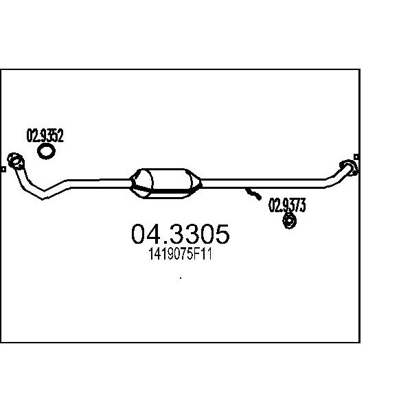 Catalizzatore MTS 04.3305
