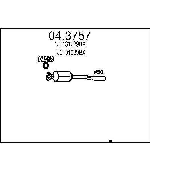 Catalizzatore MTS 04.3757