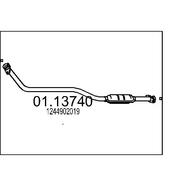 Collettore marmitta MTS 01.13740
