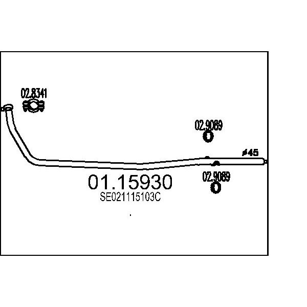 Collettore marmitta MTS 01.15930