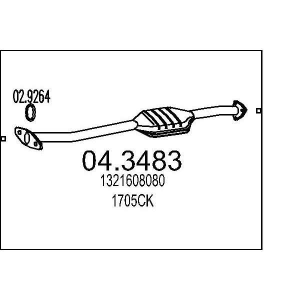Catalizzatore MTS 04.3483