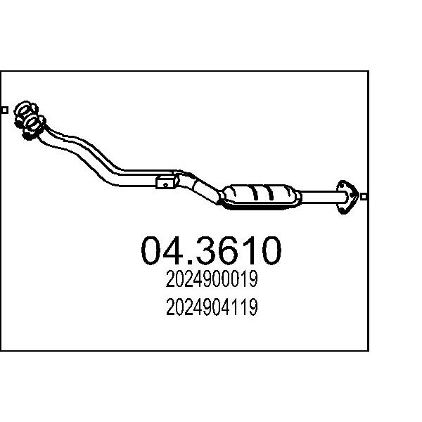 Catalizzatore MTS 04.3610