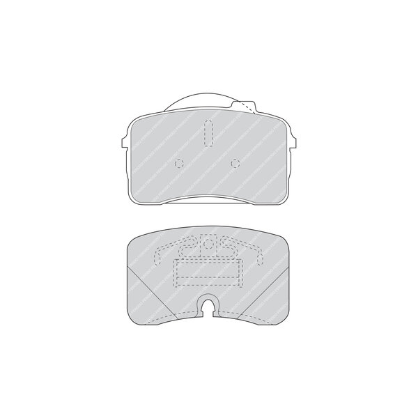 Kit di 4 pastiglie freno FERODO FDB855