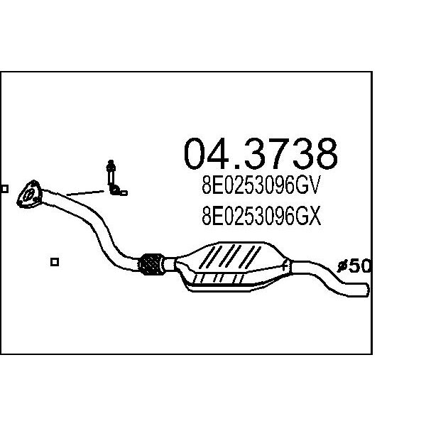 Catalizzatore MTS 04.3738