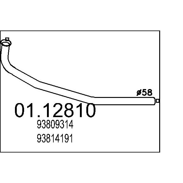 Collettore marmitta MTS 01.12810