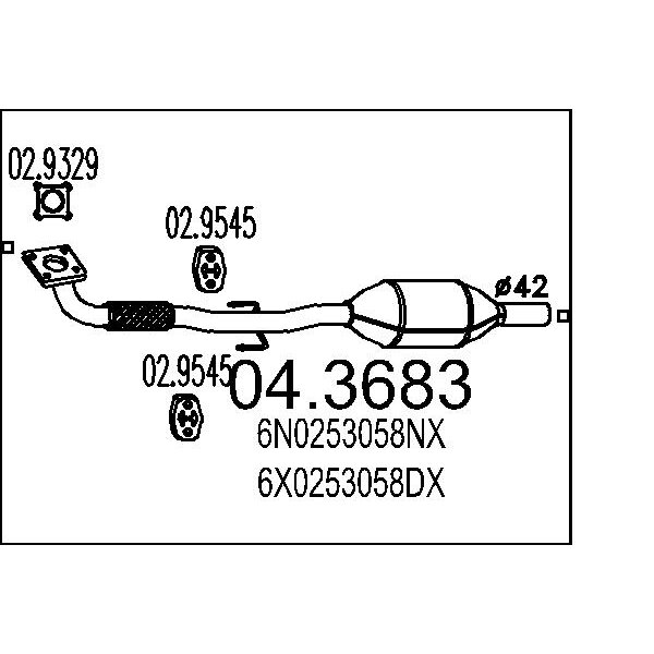 Catalizzatore MTS 04.3683