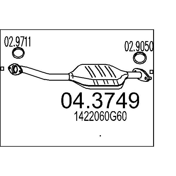 Catalizzatore MTS 04.3749